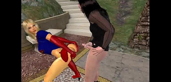  [Fantasy-3dSexVilla 2] Slutty Supergirl anally fucked